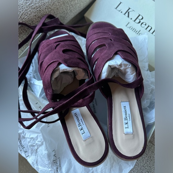 L.K. Bennett London Selma Suede Sandals - Picture 13 of 15